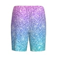 thumbnail image 5 of Naloa Multicolor Glitter Men's Short Pajama Pants, Lounge Comfort Shorts with Elasticized Waistband and Side Pockets - 4X-Large, 5 of 9