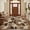 Brown, variant on GlowSol 8x10 Green Geometric Jute-Look Washable Area Rug, Low Pile Non-Shed Stain Resistant Mat for Kitchen Bedroom Living Room