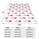 thumbnail image 3 of Balery Heartbeat Symbol Manta de Felpa Suave y Acogedora – Cobija de Franela Aterciopelada para Cama, Lavable y Cálida para Sofá, Mascotas, Transpirable-60"x50", 3 of 7