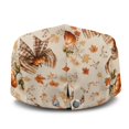 thumbnail image 3 of FUIALDOLG Pumpkin Plaid Bow Pattern Polyester Newsboy Cap with Light, Soft Adjustable Flat Cap for Camping Golf Driving, 3 of 4