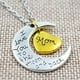thumbnail image 1 of Collar con forma de luna, colgante de joyería tallada con letras, regalo del Día de la madre para mujer LingWen 1327533341820, 1 of 1