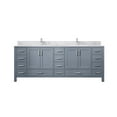 thumbnail image 2 of Jacques 84 in. W Dark Grey Double Bath Vanity, Carrara Marble Top, and Faucet Set, 2 of 3