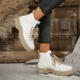 thumbnail image 6 of Fashionable Casual Outdoor Short-Barrel Waterproof Lace-Up Snow Boots for Women, Comfortable Thick-Soled Fall Winter Footwear, 6 of 8