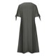 thumbnail image 3 of Vestido Corto de Manga Larga para Mujeres Moda Verano Casual Cuello en V Botón de Manga Corta Vestido Largo, 3 of 6