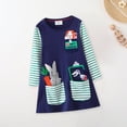 thumbnail image 4 of HomeGardon Girl Dress,Girl Dresses Size 1-8Years,Young Girls Cotton Dress Rompers Long-sleeved Dress Outerwear Outfits Dress Spring Children's Dresses Long-Sleeved Cute Dresses, 4 of 8