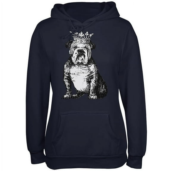 Old Glory Juniors British Bulldog Crown Long Sleeve Graphic Hoodie
