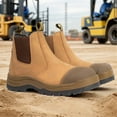 thumbnail image 2 of TAN802 6" Soft Toe Pull On Mens Work Boots, Lightweight Water Resistant Anti-Puncture Oil Resistant Chelsea Work Shoes, 2 of 8