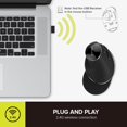 Wireless Ergonomic Vertical Mouse 2.4G with USB Receiver, Silent
