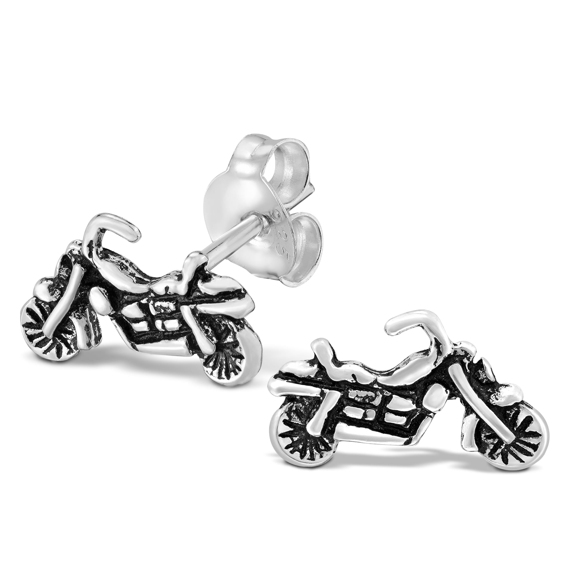 biker earrings polymer clay earrings polymer earrings biker jewelry polymer earrings Cool motorcycle earrings for bikergirls
