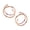 4mm 22 Gauge 14K Rose Gold Filled, variant on Double Hoop Earrings for Single Piercing Sterling Silver Spiral Twist 9mm 20 Gauge