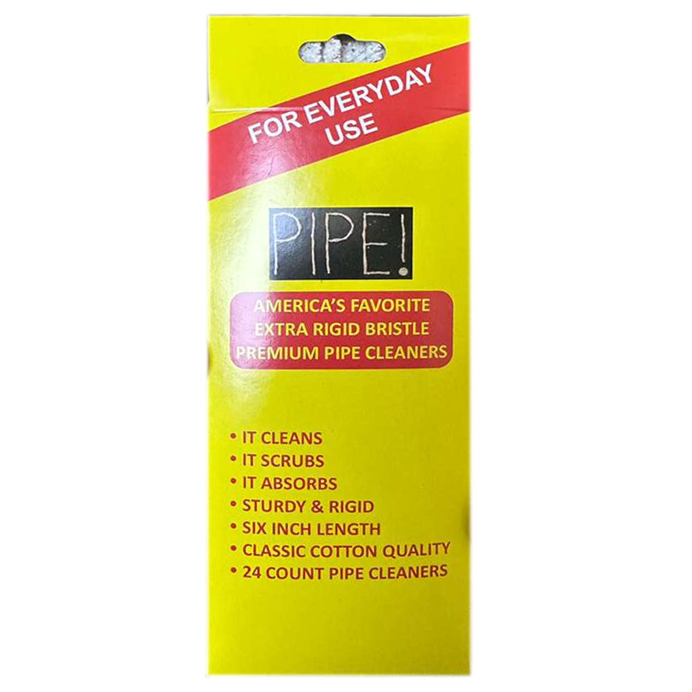 PIPE! Extra Rigid Bristle Pipe Cleaners - 4 Pack Bulk (96 Count