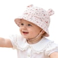 thumbnail image 2 of Splozh Toddler Beach Hat Baby Sun Hat Toddler Bucket Hats Summer Sun Protective Kids Beach Hats Wide Brim Outdoor Camping Hat for Boys Girls,Light Pink,3-12 Months, 2 of 6