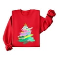 thumbnail image 4 of Frostluinai Oversized Sweatshirts for Women Christmas Long Sleeve Pullover Santa Cluas Crew Neck Sweat Shirts Loose Fit Sweatshirts, 4 of 5