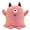 Pink, variant on Soft Yellow One-Eyed Monster Plush Pillow with Fang Teeth Cute Stuffed Animal Toy Novelty Cushion for Bedroom Couch Living Room Decor 9.84 In
