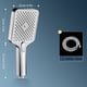 thumbnail image 3 of Cabezal de ducha de mano de alta presión con 3 modos de pulverización, turboalimentado, ahorrador de agua, ABS, con manguera de acero inoxidable | Fácil instalación | Ideal para el baño familiar,, 3 of 4