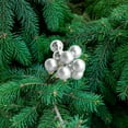 thumbnail image 4 of RyanK Christmas Bouquet,Christmas Gifts,Christmas Decorations,Christmas Decorations Christmas Balls Cuttings Simulated Flower Bouquets Decorations Christmas Balls Red Fruit Dried Flowers Silver, 4 of 6