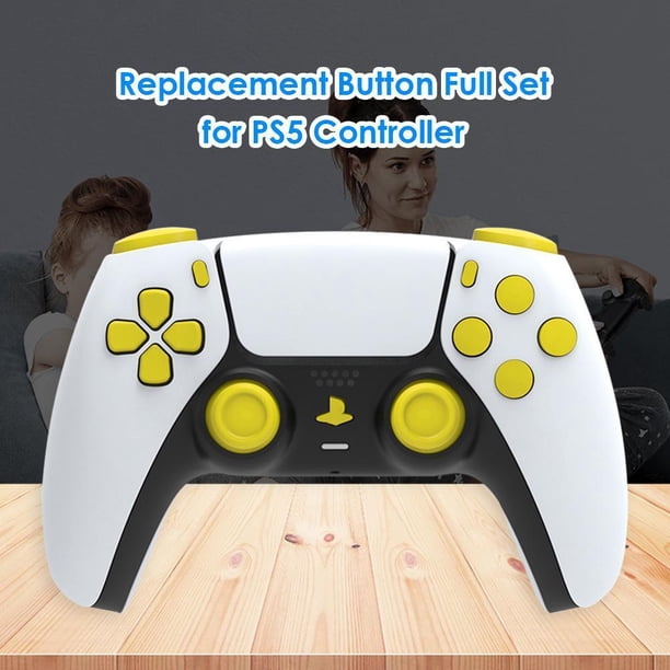 Reemplazo del botón del controlador Disparadores Compartir opciones Botón de cara Juego de barras de control para PS 5 PS5 Control inalámbrico JShteea Nuevo