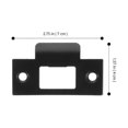 thumbnail image 2 of 4pcs Deadbolt Strike Plates Latch Door Strike Plates Door Plate Reinforcement Plates Edition B, 2 of 5