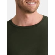 George Mens and Big Mens Cotton Crewneck Tee with Long Sleeves, 3-Pack, Sizes XS-3XL