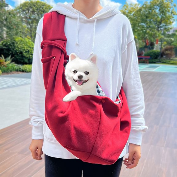RuiJiao Extra Large Pet Backpack, Polyester Travel Shoulder Bag for Cats and Dogs