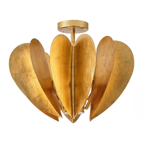 BBC3001 Parrot Uncle Elvira - 6 Light Semi-Flush Mount-15.1 Inch Tall and 19.3 Inch Wide