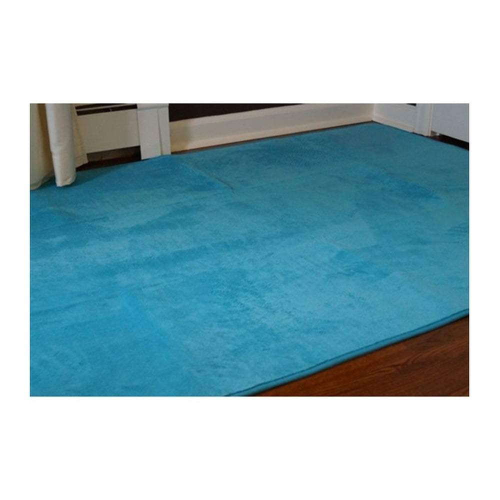Microfiber Rug Aqua
