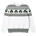 thumbnail image 3 of Fiaer St. Patrick's Day Sweatshirts for Women Shamrock Printed Long Sleeve Spring T Shirts Casual Loose Crew Neck Irish Tops 13-White S, 3 of 3