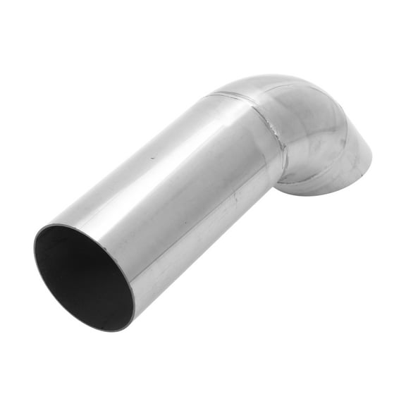 Unique Bargains 2.25" ID Inlet Turn Down Exhaust Tip T304 Stainless Steel Surface Polishing Mandrel Bend Elbow Tube 9.1" Overall Length Suitalbe for 2.2" OD Tailpipes
