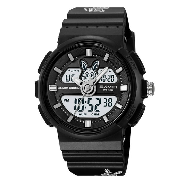 Pisexur Electronics para hombres Reloj digital para hombre con retroiluminación LED, resistente al agua, con alarma y cronómetro. Reloj deportivo informal para hombres y niños. Electrónica para niños