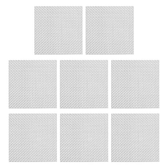 8 almohadillas de malla de alambre de acero inoxidable para acuario, para plantas acuáticas, musgo, hierba y agua, suministros para peceras.