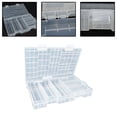 thumbnail image 1 of Support de Batterie Outils Organisateur Anti-Poussière Boîte de Rangement en Plastique Transparent, 1 of 4