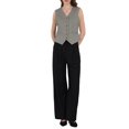thumbnail image 2 of CHALECO FORMAL DE BOTONES PARA MUJERES INSPIRADO CHIC CON ESCOTE EN V Y RAYAS VINTAGE TAMAÑO M, 2 of 4