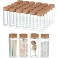 thumbnail image 1 of Mini botellas de vidrio de 30 ml con corcho, 30 frascos de vidrio pequeños, botellas de deseos, botellas vacías transparentes, frascos para mensajes, frascos para hechizos., 1 of 6