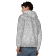thumbnail image 4 of Honeii Silver Mosaic Print Hoodies for Men, Pullover & Full Zip, Breathable Zip up Hoodie, Sweatshirt-Medium, 4 of 5