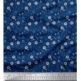 thumbnail image 1 of Soimoi Polyester Crepe Fabric Dot,Star & Floral Shirting Printed Craft Fabric by The Yard 42 Inch Wide, 1 of 1