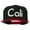 Black Red, variant on Cali Embroidered Snapback Cap - Black Silver OSFM