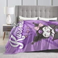 thumbnail image 4 of Kuromi Blanket, Anime Throw Blanket For Couch Sofa Bed, Soft Cozy Lightweight Warm Flannel Blanket, Home Decor, Anime Gifts For Boys Girls Kids Teens, 60"X50", 4 of 9