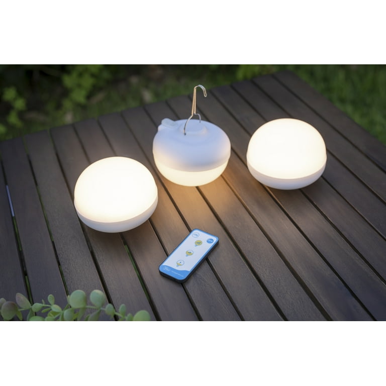Petite lampe LED Siroco 30 noire avec batterie rechargeable de New Garden
