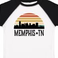 thumbnail image 4 of Inktastic Memphis Tennessee Skyline Retro Sunset Boys or Girls Toddler T-Shirt, 4 of 5