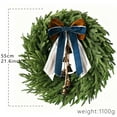 thumbnail image 3 of JHEHF 2026 Christmas Wreaths for Front Door Rustic Vintage Bow Decorative Farmhouse Xmas Decor for Window Fireplace Mantle Wall Outdoor Indoor Decorations 21.7inch, 3 of 8