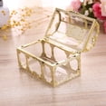 thumbnail image 6 of D-GROEE Vintage Clear PP Jewelry Trinket Box Shadow Vanity Rings Earrings Box Organizer Cards Collection Display Case Decorative Keepsake Box with Lid for Home Decor, 6 of 8