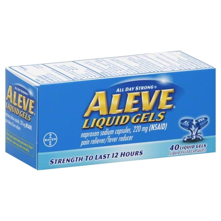 Bayer Consumer Care Aleve Pain Reliever/Fever Reducer, 40 ea