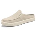 thumbnail image 4 of hzomhy Men'S Slip On Casual Shoes Breathable Upper Closed Heel Soft Cushioned Sole For Daily Commute And Leisure Daily Wear Beige, 4 of 9