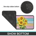 thumbnail image 5 of Sunflower Kitchen Decor Rug Set Set of 2s Waterproof Runner Rugs Washable Apply to Kitchen Sink or Laundry, Sunflower Decorations Indoor Floor Mat 17"x47"+17"x30", 5 of 7