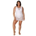 thumbnail image 2 of Women's Swimsuit Cover up Mesh Tank Dress, Tank Dress White, Size: S, Vacay Land, 2 of 5
