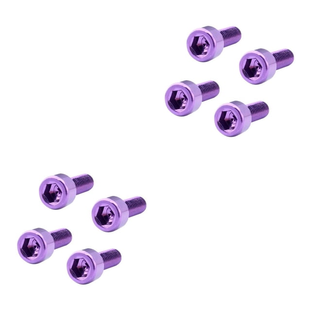 Toystoory 4 Pieces Mountain Bicycle Water Bottle Solid Professional Bolts Color Portable Universal Screws Replacement Cage Stylish Violeta 2Conjunto