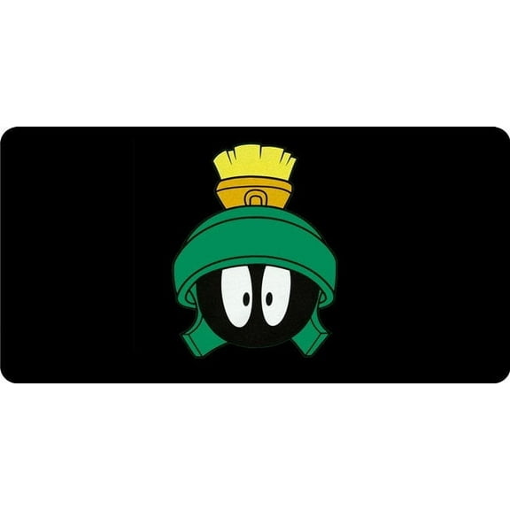 Marvin The Martian Head Centered Photo License Plate