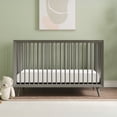 thumbnail image 3 of Child Craft Cranbrook Crib and Dresser Nursery Set, 4-in-1 Convertible Crib with 6-Drawer Dresser, Lunar Gray, 2-Piece, 3 of 8