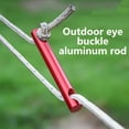 thumbnail image 3 of 10Pcs Aluminum Alloys Wind Rope Buckles Two Hole Rope Guyline Adjuster Tent Tensioners Outdoor Camping Supply Enduring, 3 of 11