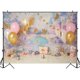 thumbnail image 4 of Castle Princess Birthday Theme Flower Fairy Backdrop for Cake Smash Photography Newborn Kids Portrait Spring Butterfly Decor (7x5FT/2.1x1.5m), 4 of 4